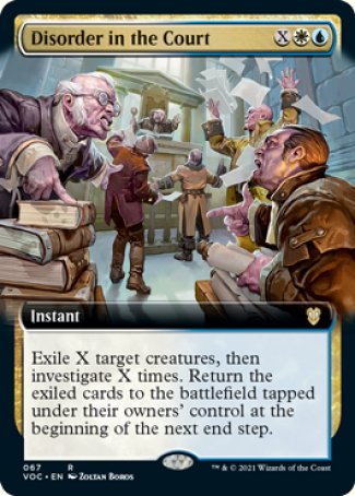 (067) Magic The Gathering Commander: Innistrad: Crimson Vow Single: Disorder in the Court (V.2)  Rare