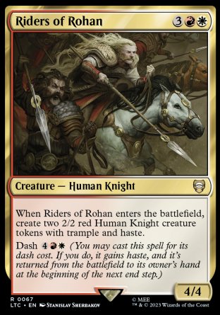 (067) Magic The Gathering Commander: The Lord of the Rings: Tales of Middle-earth Single: Riders of Rohan  Rare