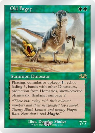 (067/096) Magic The Gathering Unsanctioned Single: Old Fogey  Rare