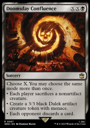 (067) Magic The Gathering Universes Beyond: Doctor Who Single: Doomsday Confluence  Rare