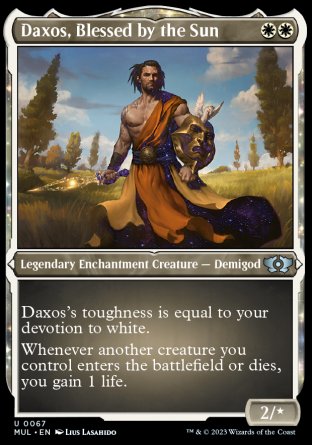 (067) Magic The Gathering Multiverse Legends Single: Daxos, Blessed by the Sun (V.2)  Uncommon