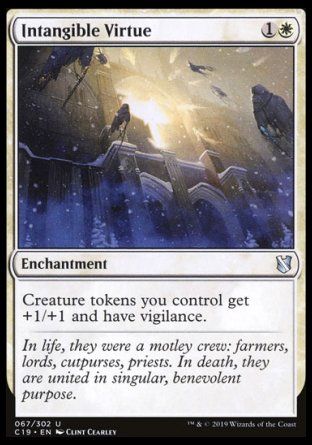 (067) Magic The Gathering Commander 2019 Single: Intangible Virtue  Uncommon