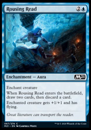(067) Magic The Gathering Core 2021 Single: Rousing Read  Common