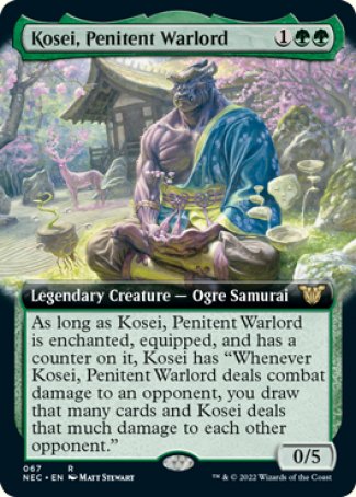 (067) Magic The Gathering Commander: Kamigawa: Neon Dynasty Single: Kosei, Penitent Warlord (V.2)  Rare
