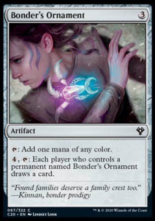 (067/322) Magic The Gathering Commander: Ikoria Single: Bonder's Ornament Holo Common