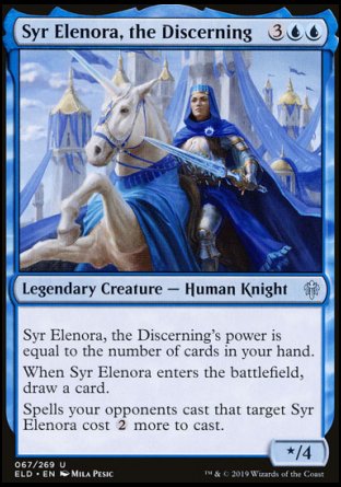 (067/269) Magic The Gathering Throne of Eldraine Single: Syr Elenora, the Discerning Holo Uncommon