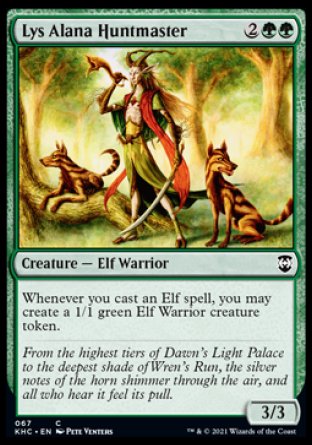 (067) Magic The Gathering Commander: Kaldheim Single: Lys Alana Huntmaster  Common