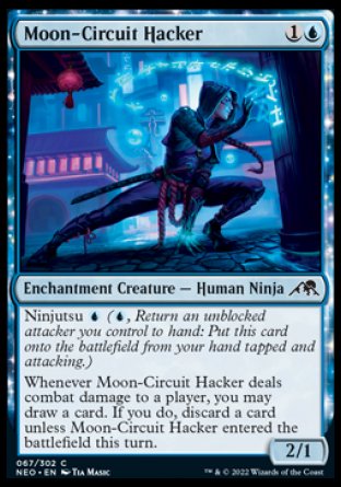 (067) Magic The Gathering Kamigawa: Neon Dynasty Single: Moon-Circuit Hacker  Common