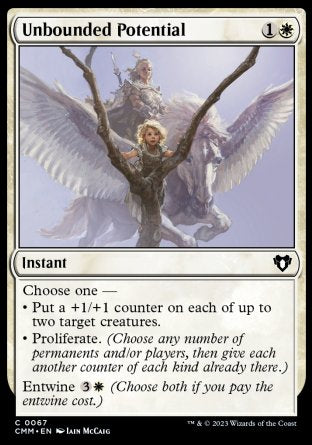 (067) Magic The Gathering Commander Masters Single: Unbounded Potential  Common