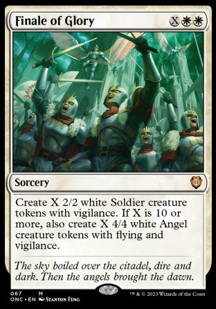 (067) Magic The Gathering Commander: Phyrexia: All Will Be One Single: Finale of Glory  Mythic