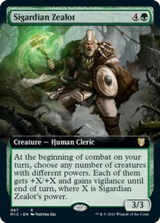 (067) Magic The Gathering Commander: Innistrad: Midnight Hunt Single: Sigardian Zealot (V.2)  Rare