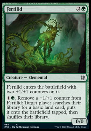 (067) Magic The Gathering Commander: Zendikar Rising Single: Fertilid  Common