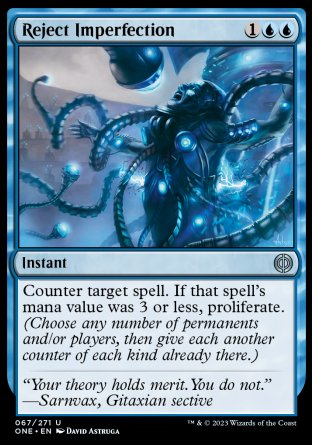 (067) Magic The Gathering Phyrexia: All Will Be One Single: Reject Imperfection Holo Uncommon