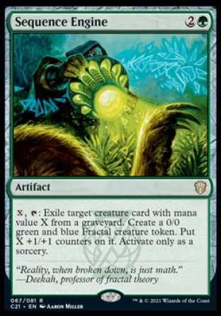 (067) Magic The Gathering Commander: Strixhaven Single: Sequence Engine  Rare