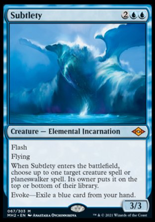 (067) Magic The Gathering Modern Horizons 2 Single: Subtlety Holo Mythic