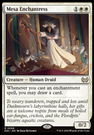 (068) Magic The Gathering Commander: Duskmourn: House of Horror Single: Mesa Enchantress  Rare