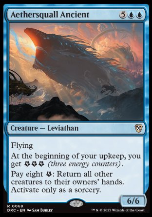 (068) Magic The Gathering Commander: Aetherdrift Single: Aethersquall Ancient  Rare