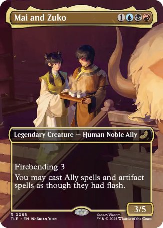(068) Magic The Gathering Magic: The Gathering | Avatar: The Last Airbender: Eternal Single: Mai and Zuko  Rare