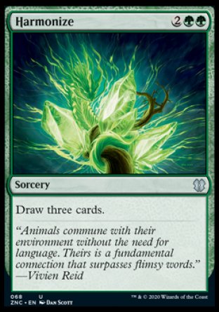 (068) Magic The Gathering Commander: Zendikar Rising Single: Harmonize  Uncommon
