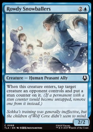 (068) Magic The Gathering Magic: The Gathering | Avatar: The Last Airbender Single: Rowdy Snowballers  Common