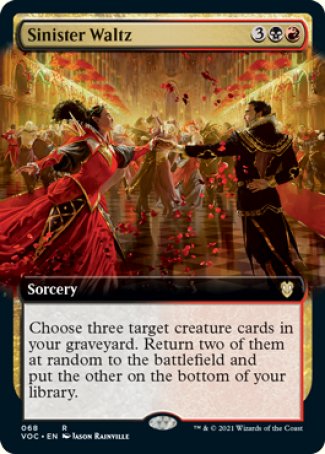 (068) Magic The Gathering Commander: Innistrad: Crimson Vow Single: Sinister Waltz (V.2)  Rare