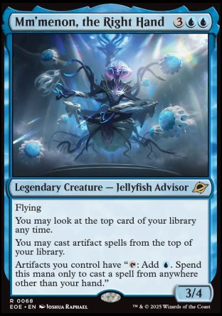 (068) Magic The Gathering Edge of Eternities: Promos Single: Mm'menon, the Right Hand (V.2) Holo Rare