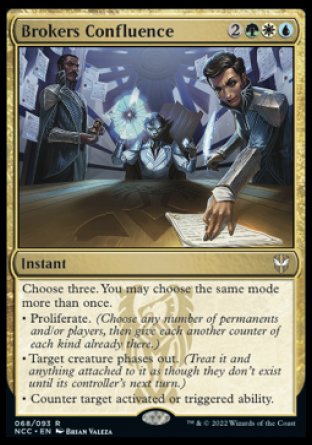 (068) Magic The Gathering Commander: Streets of New Capenna Single: Brokers Confluence  Rare