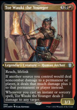 (068) Magic The Gathering Commander: Dominaria United: Extras Single: Tor Wauki the Younger Holo Uncommon