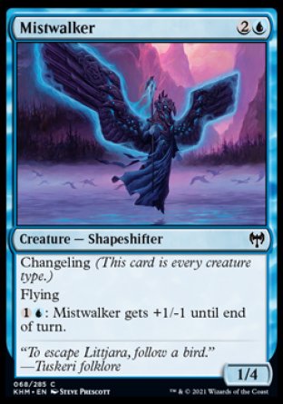 (068/285) Magic The Gathering Kaldheim Single: Mistwalker  Common