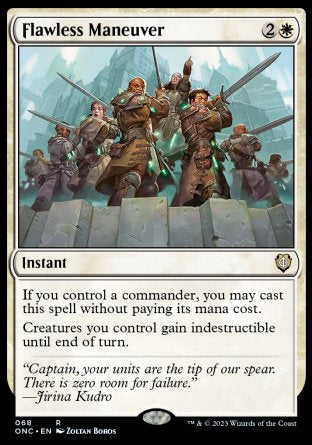 (068) Magic The Gathering Commander: Phyrexia: All Will Be One Single: Flawless Maneuver  Rare