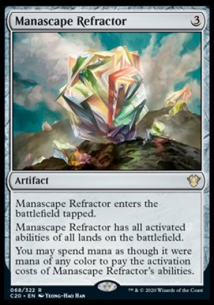 (068/322) Magic The Gathering Commander: Ikoria Single: Manascape Refractor  Rare