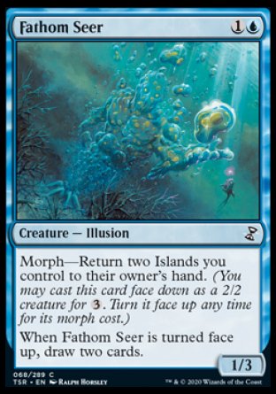 (068/289) Magic The Gathering Time Spiral Remastered Single: Fathom Seer  Common