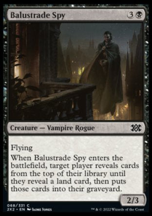 (068) Magic The Gathering Double Masters 2022 Single: Balustrade Spy  Common