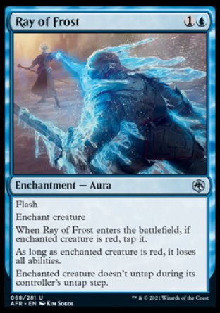 (068) Magic The Gathering Adventures in the Forgotten Realms Single: Ray of Frost Holo Uncommon
