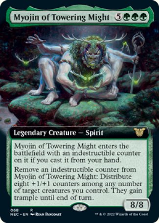 (068) Magic The Gathering Commander: Kamigawa: Neon Dynasty Single: Myojin of Towering Might (V.2)  Rare