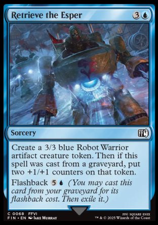 (068) Magic The Gathering Magic: The Gathering - FINAL FANTASY Single: Retrieve the Esper  Common