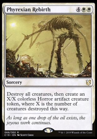 (068) Magic The Gathering Commander 2019 Single: Phyrexian Rebirth  Rare