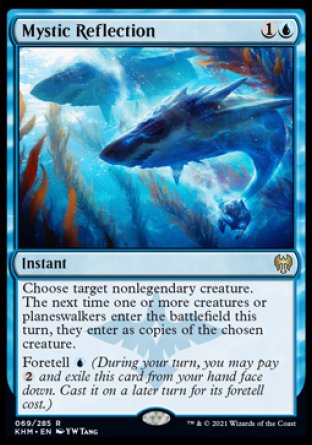 (069/285) Magic The Gathering Kaldheim Single: Mystic Reflection Holo Rare