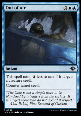 (069) Magic The Gathering The Lost Caverns of Ixalan Single: Out of Air Holo Common
