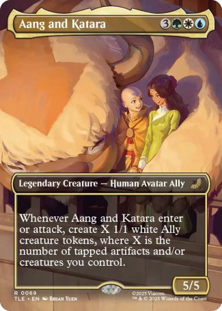 (069) Magic The Gathering Magic: The Gathering | Avatar: The Last Airbender: Eternal Single: Aang and Katara  Rare