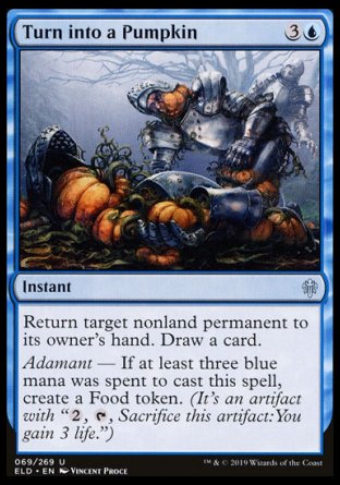 (069/269) Magic The Gathering Throne of Eldraine Single: Turn into a Pumpkin  Uncommon