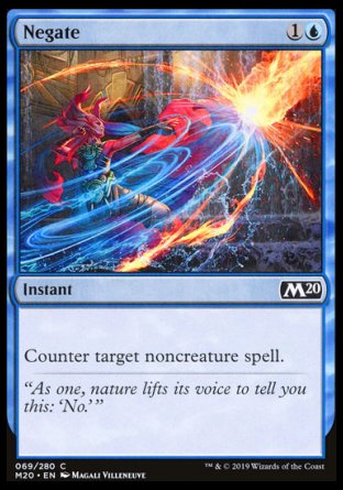 (069/280) Magic The Gathering Core 2020 Single: Negate Holo Common