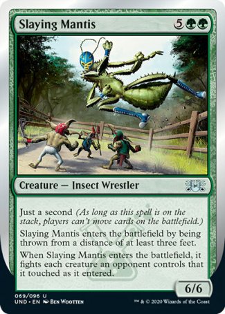 (069/096) Magic The Gathering Unsanctioned Single: Slaying Mantis  Uncommon
