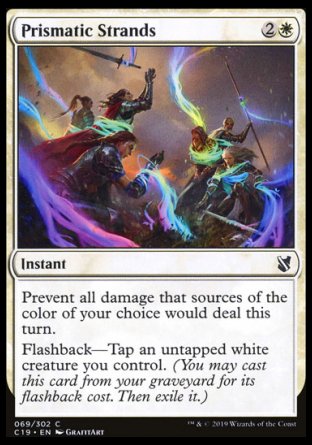 (069) Magic The Gathering Commander 2019 Single: Prismatic Strands  Common