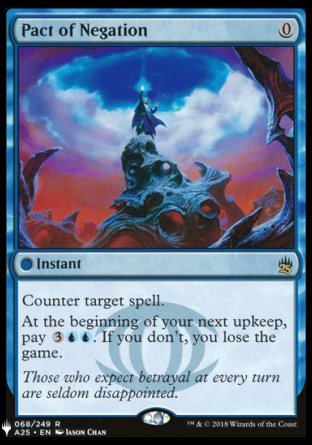 (068) Magic The Gathering The List Single: Pact of Negation  Rare