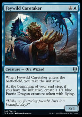 (069) Magic The Gathering Commander Legends: Battle for Baldur's Gate Single: Feywild Caretaker  Uncommon