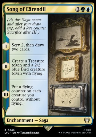 (069) Magic The Gathering Commander: The Lord of the Rings: Tales of Middle-earth Single: Song of E������rendil  Rare