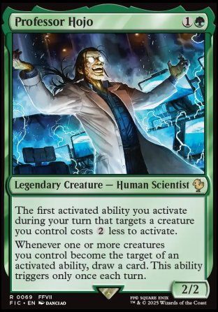 (069) Magic The Gathering Commander: Magic: The Gathering - FINAL FANTASY: Collector's Edition Single: Professor Hojo Holo Rare