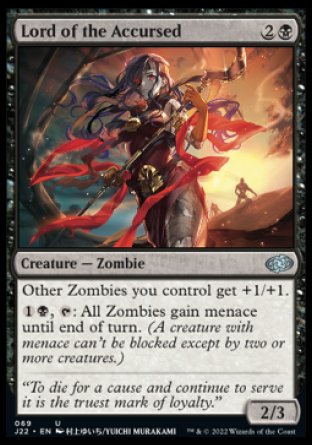 (069) Magic The Gathering Jumpstart 2022 Single: Lord of the Accursed  Uncommon
