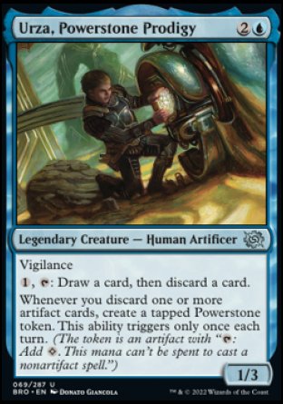 (069) Magic The Gathering The Brothers' War Single: Urza, Powerstone Prodigy  Uncommon